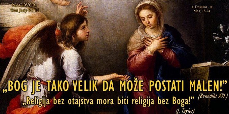 „BOG JE TAKO VELIK DA MOŽE POSTATI MALEN!” (Benedikt XVI.)