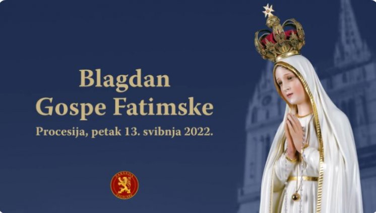 Procesija s kipom Gospe Fatimske i relikvijama