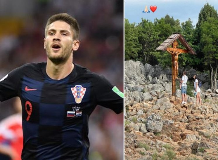 Nakon velike pobjede protiv Kanade Kramarić je na svom Instagramu objavio fotografiju iz Međugorja