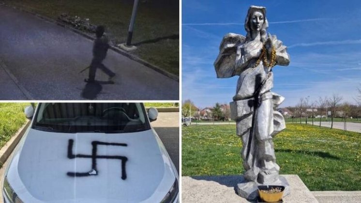 Oskvrnut Gospin kip u Sesvetskoj Sopnici