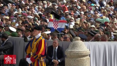 Papin pozdrav hodočasnicima Vojnog ordinarijata u Republici Hrvatskoj