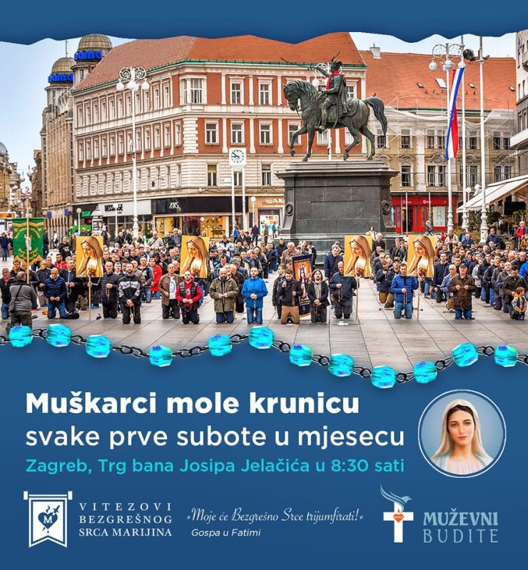 molitva krunice na trgu plakat
